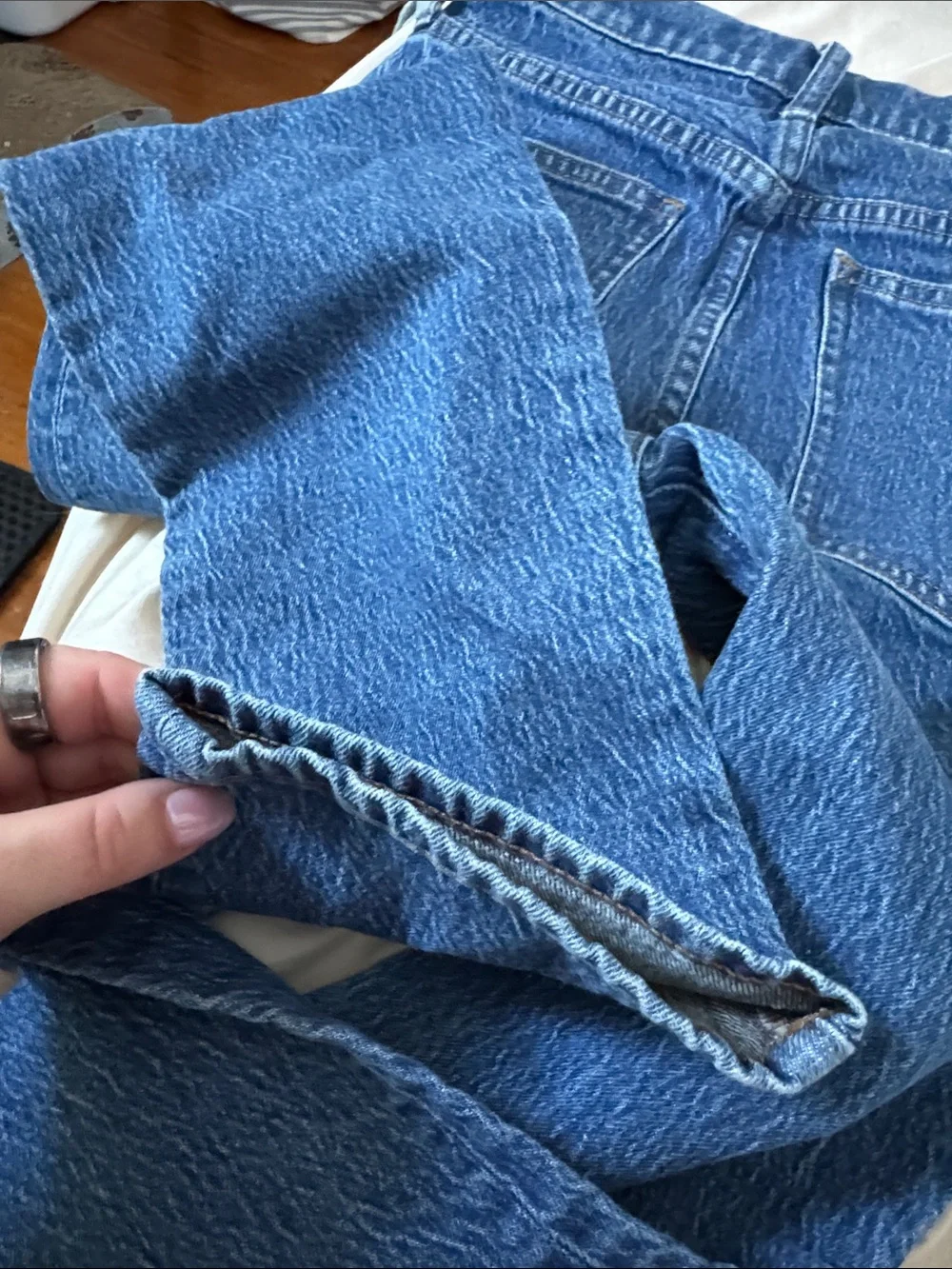 Madewell The Perfect Vintage Jean Straight Fit Blue Denim Jeans 25P